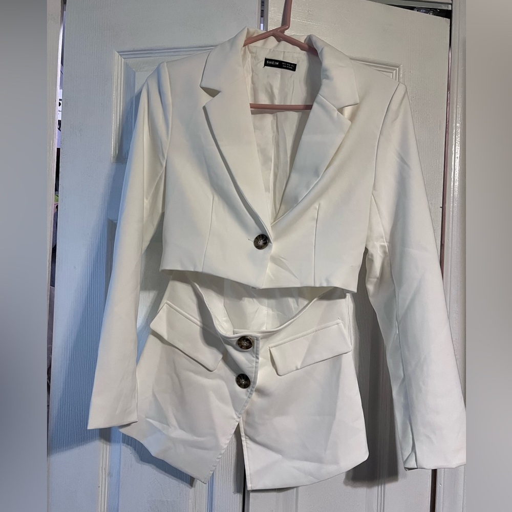 Bone White Cut-Out Blazer, size S, NEW, never fit, never used.